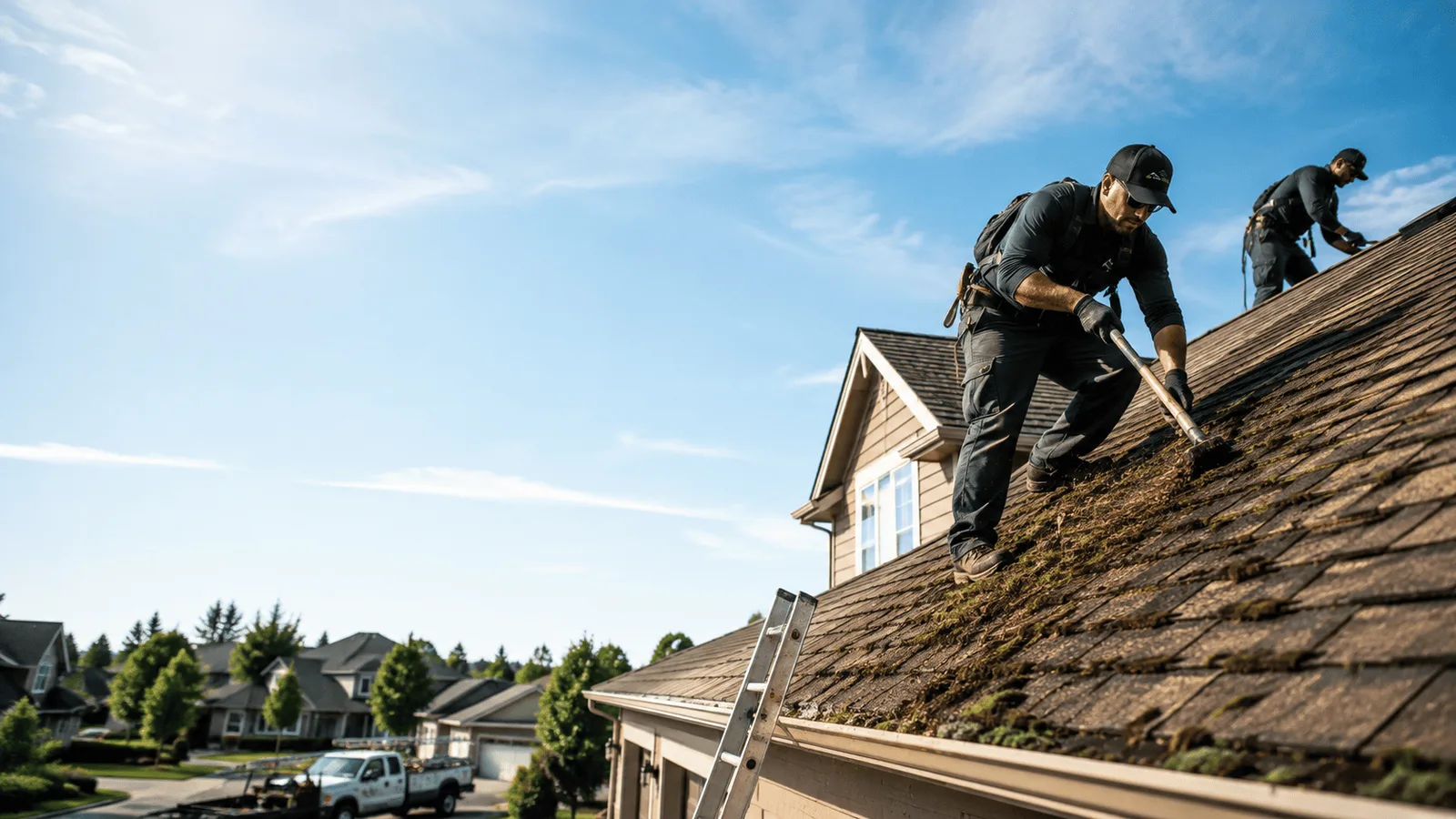 Roof Moss Removal in De Pere, WI near me